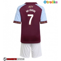 Otroške Nogometnih dresov Aston Villa John McGinn #7 Domači 2025-26 Kratki rokavi (+ hlače)